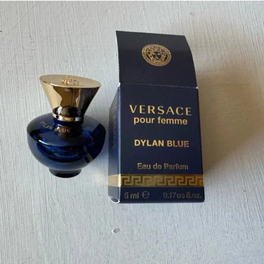 NEW Versace Dylan Blue Scent Travel Size x 4 Bundle